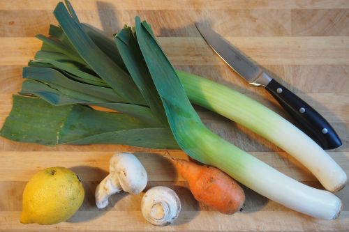 vegetables leek carrot