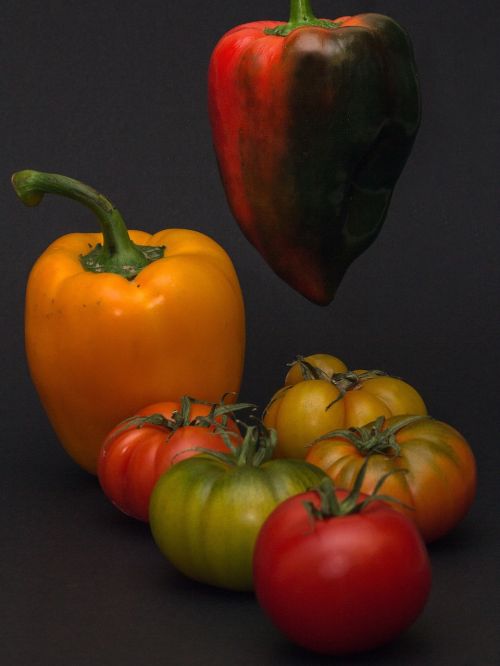vegetables macro tomatoes