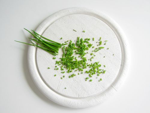 vegetables chives still life