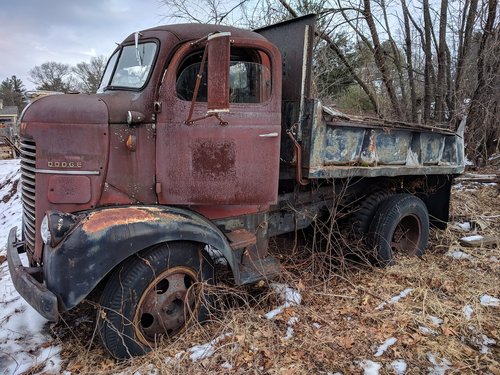 vehicle  truck  old