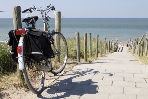 Bike Facing The Sea