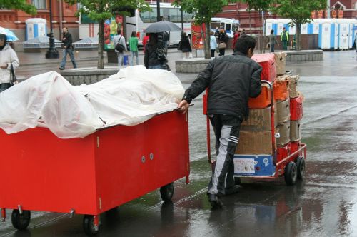 vendor cart red