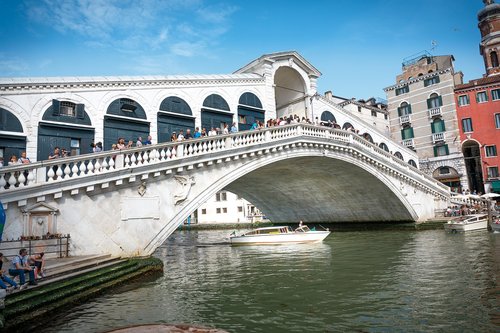 venezia  bridge  blue sky