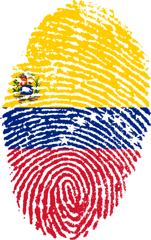 venezuela flag fingerprint