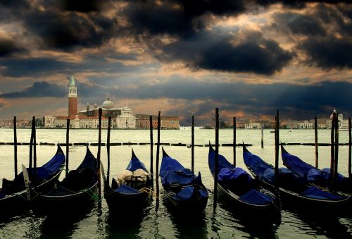 venice gondolas italy