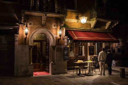 venice italy evening