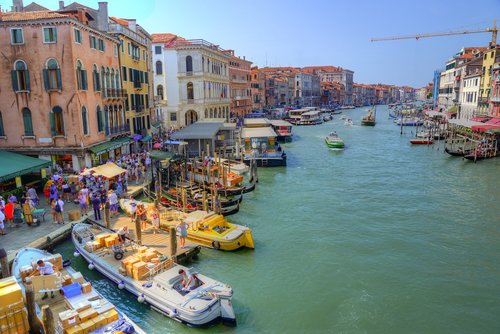 venice  rialto  italy