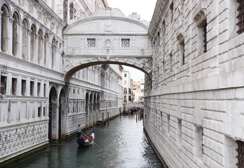 venice  italy  bridge of sighs