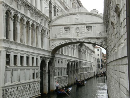 venice the bridge of sighs italy