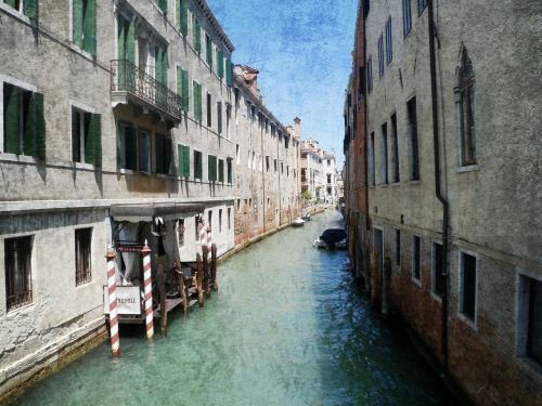 venice alley postcard