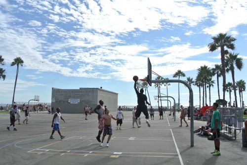 venice beach basketball hoops