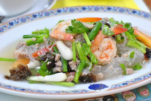 vermicelli salad thailand food dish