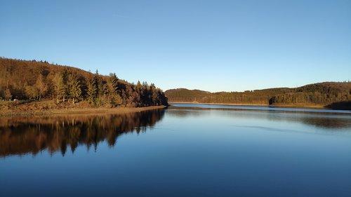 versetalsperre  lake  water reflection