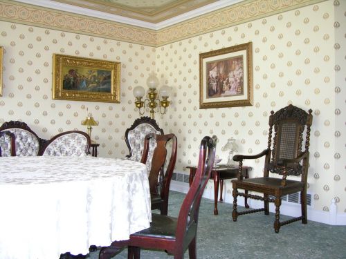 victorian dining room formal living wall paper