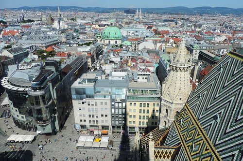 vienna  view from st stephen's cathedral  dom