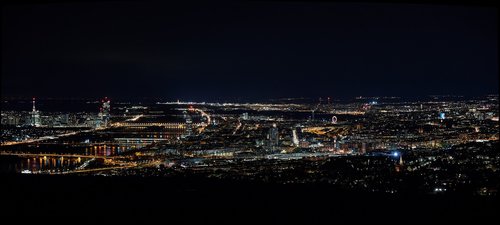 vienna  panorama  night