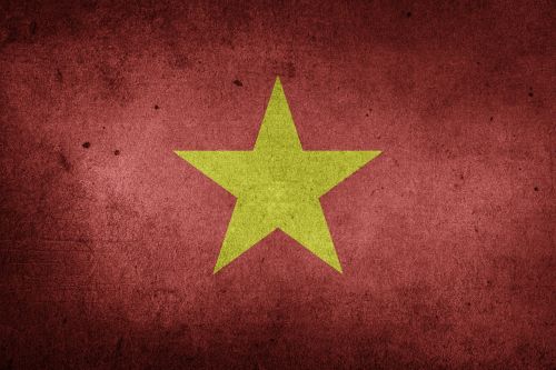 vietnam flag grunge