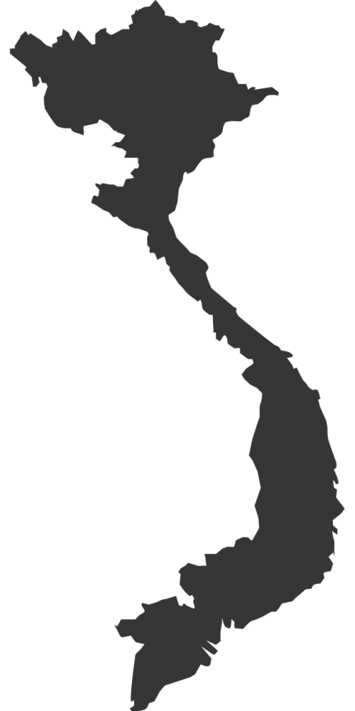 vietnam map silhouette