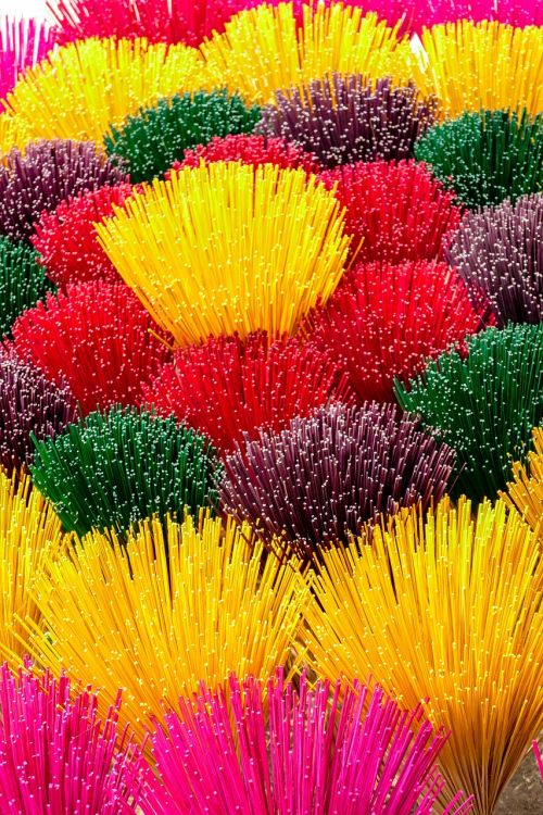 vietnam incense colorful