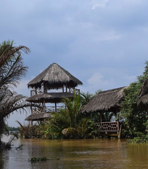 vietnam mekong river hut