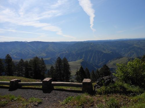 hell's canyon mountain nature landscape