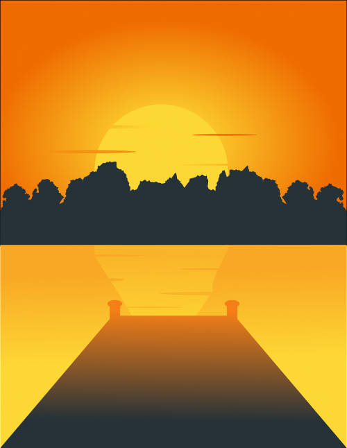 view sunset background