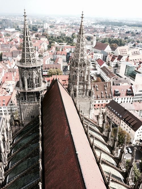 view ulm cathedral panorama