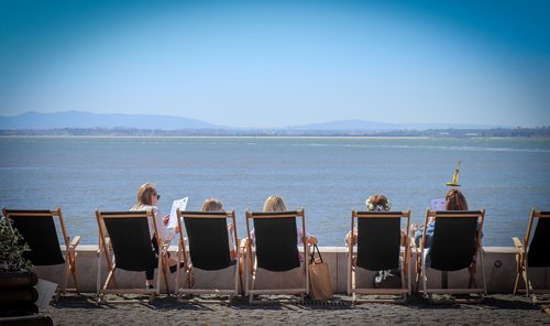 view  sea  deck chair