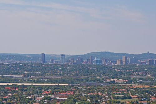 View Of City From Hill