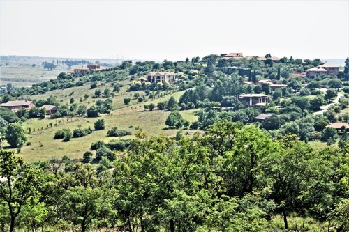 View Of Suburbia From Hill