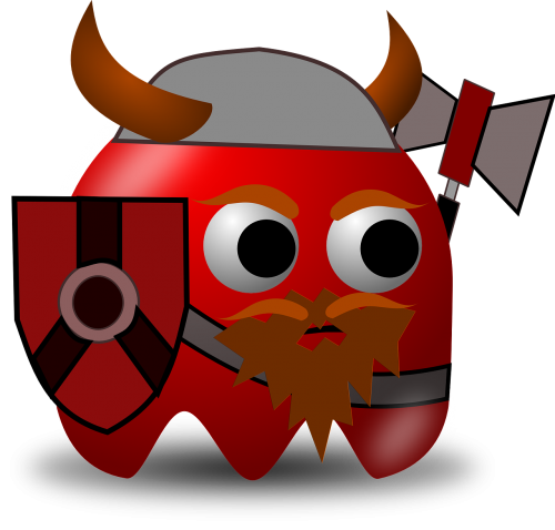 viking bearded pacman