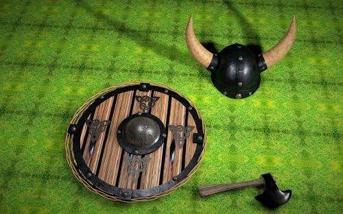 viking shield ax