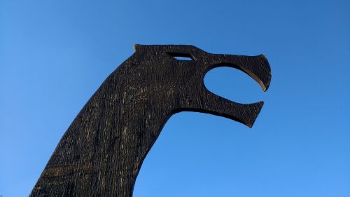 viking drakenhoofd wood