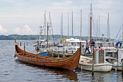 viking ship port harbour