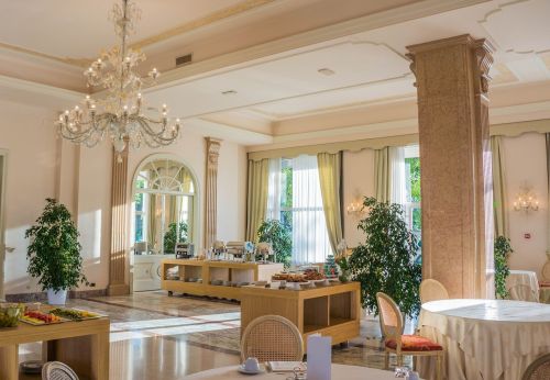villa cortine palace breakfast room restaurant
