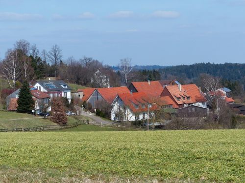 village southern germany swabian alb