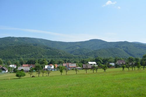 village panorama grass