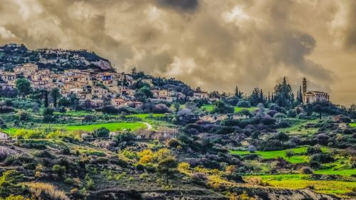 village panoramic landscape