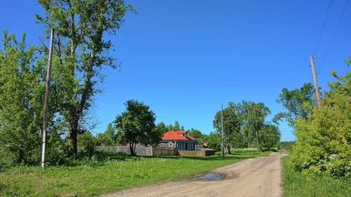 village  street  house