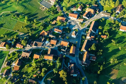 village  aerial view  switzerland