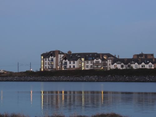 village night reflection