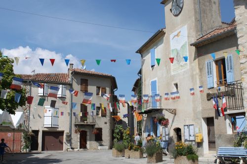 village flags public holiday