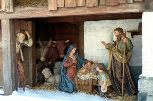village nativity crib figures