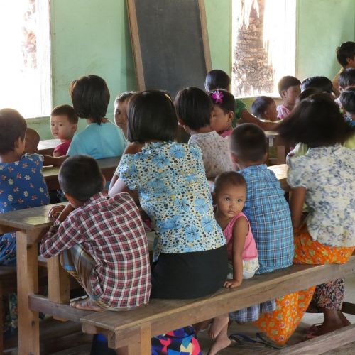 village school myanmar third world