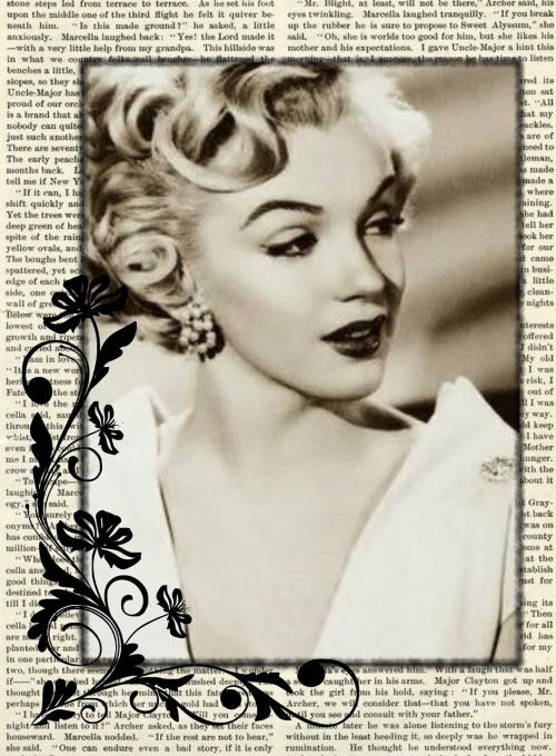vintage actress collage