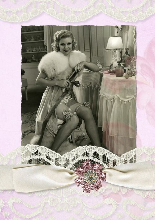 vintage lady collage
