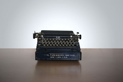 vintage typewriter write