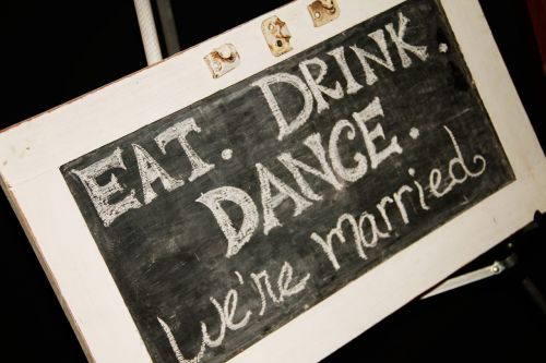 vintage chalkboard love