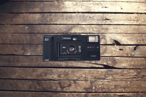 vintage camera wood