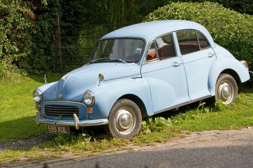 vintage car morris minor